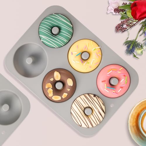 Non Stick Silicone Donut Pan Set of 3 (3.5 Count)