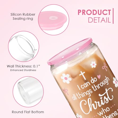 Christian Glass Can Tumbler 16oz