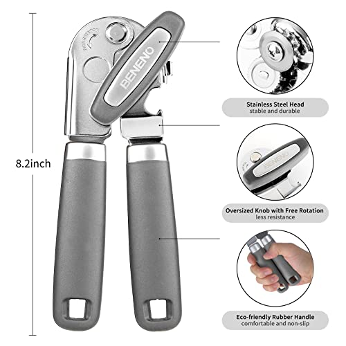 Heavy Duty Hand Can Opener Manual with Magnet Lid Remover