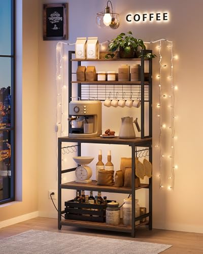 Bakers Rack with Power Outlet