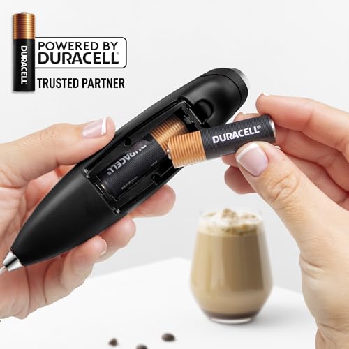 Powerful Milk Frother Wand With Duracell Batteries