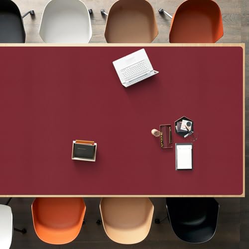 Wine Red Plastic Table Cover Protector