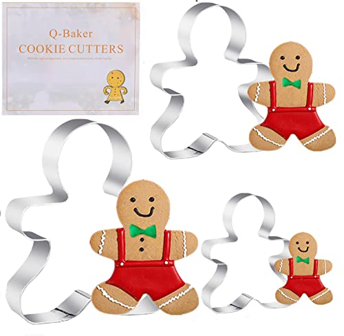 3PCS Gingerbread Man Cookie Cutters