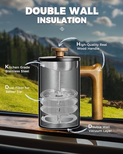 POLIVIAR French Press Coffee Maker