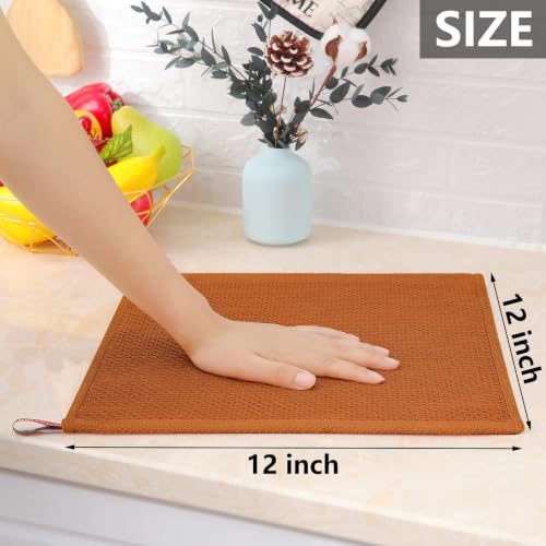 100% Cotton Waffle Weave Kitchen Dish Cloths 6 (6 Count)