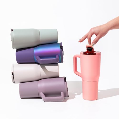 Müv 35oz 100% Leak Proof Insulated Coffee Mug with Handle & Lid