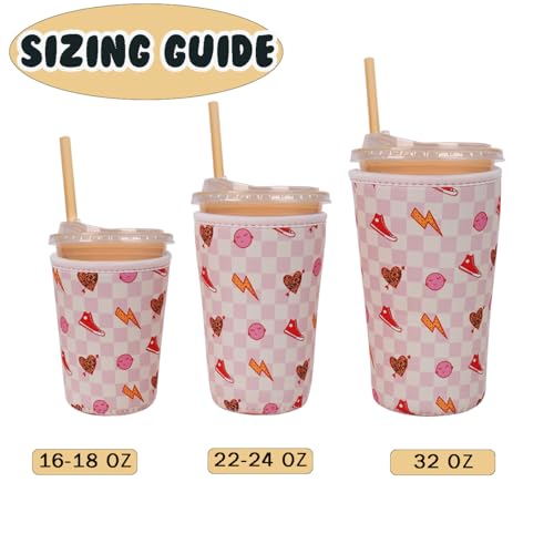 Reusable Insulated Neoprene Iced Coffee Cup Sleeve