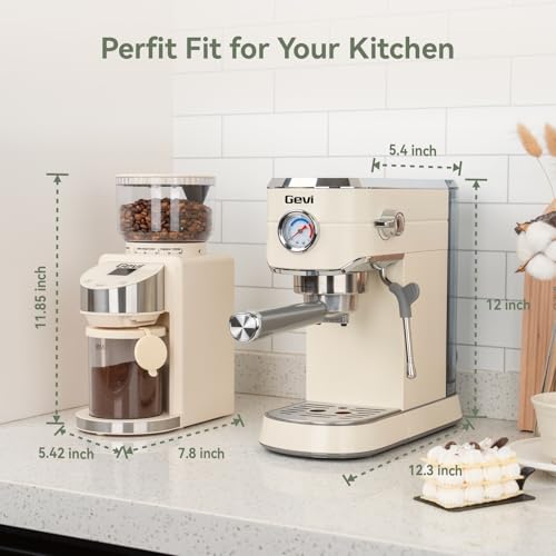 20 Bar Espresso Machine with Conical Burr Anti