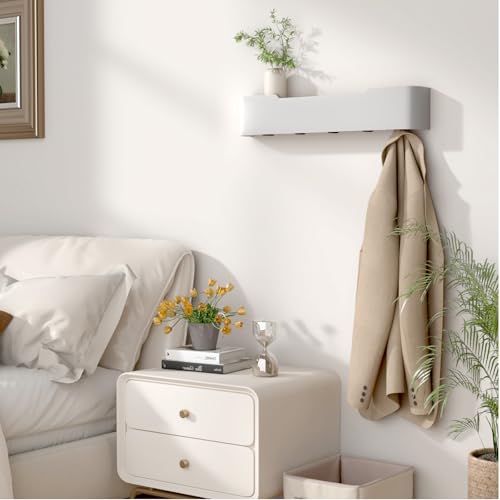 Wall Mounted Coat Rack with Shelf