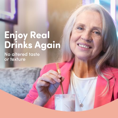 Flow Limiting Dysphagia Straw for Safe Drinking (2 Count)
