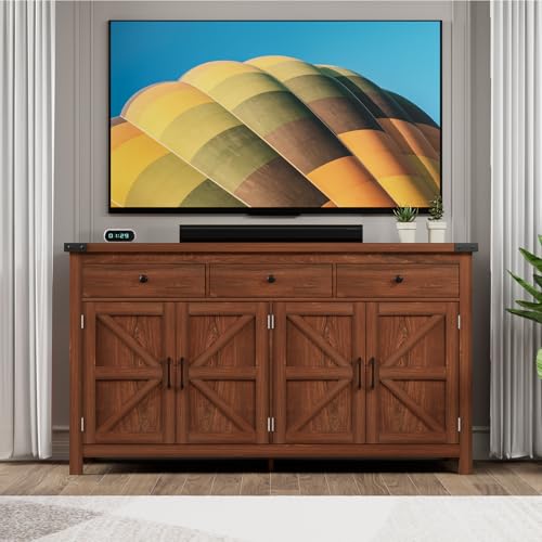63" Sideboard Buffet Cabinet with Storage