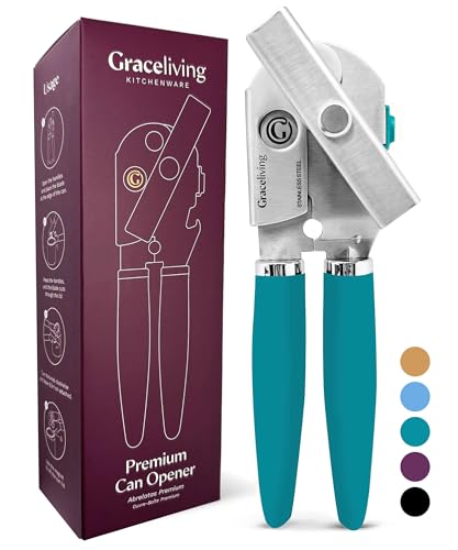 Heavy Duty Manual Can Opener with Magnetic Lid Lifter