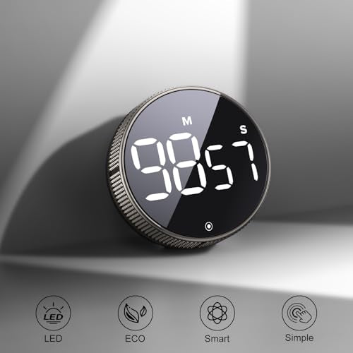 BlueSnail Kitchen Timer with LED Digital Display Smart Efficana for Home Classroom Gym Office