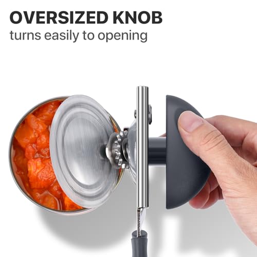 Heavy Duty Hand Can Opener with Comfortable Grip for Seniors
