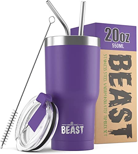 Beast 20 oz Tumbler Stainless Steel Vacuum Insulated Coffee Ice Cup Double Wall Travel Flask