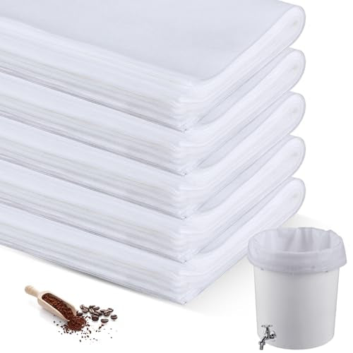 100 Pcs 20" x 20" Commercial Home Cold Brew Coffee Filter Bags with Drawstring (100 Count)