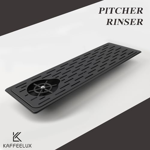 KF25 Black Stainless Steel Bar Glass Pitcher and Drip Tray Washer for Home Kitchen Hotel Cafe Restaurant