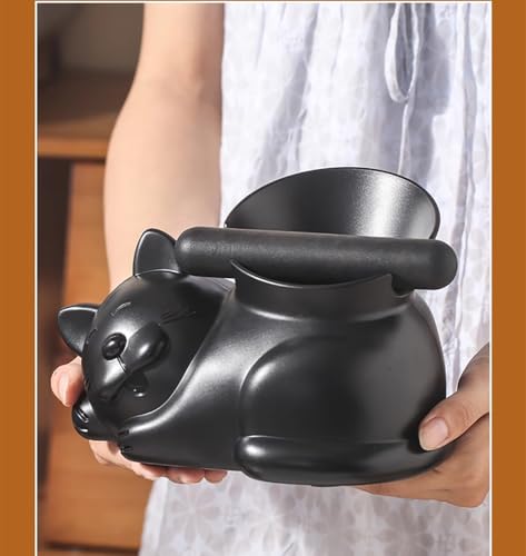 Cute Cat Coffee Knock Box Espresso Machine Accessories Small Coffee Dump Bin for Home and Office