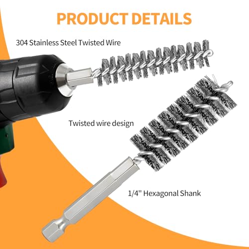 Bore Brush for Drill (6 Count)