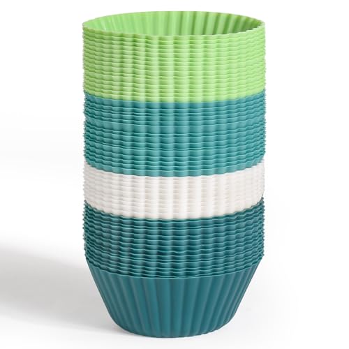 54 Pack Silicone Muffin Cups (54 Count)