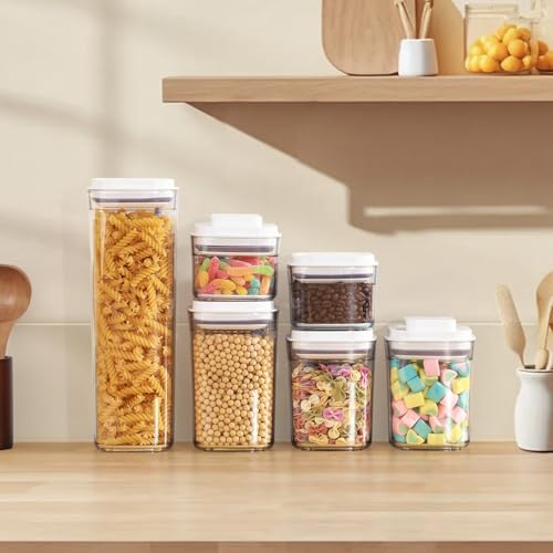 Food Airtight Containers storage with Lids One Button Open (8.8185 Ounce)