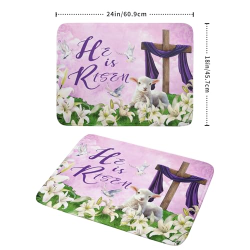 Easter Purple Dish Drying Mat