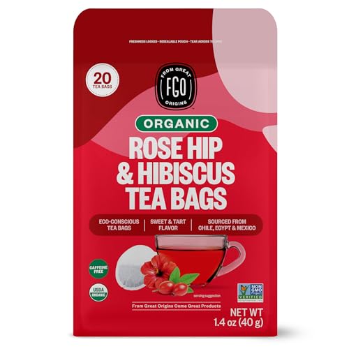 Organic Rosehips Tea (20 Count)