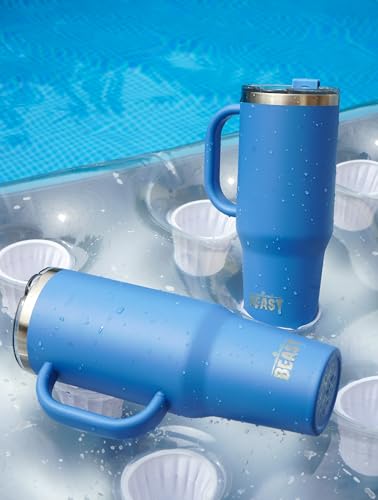 Beast 50 oz Tumbler with Handle Stainless Steel Vacuum Insulated Coffee Ice Cup Double Wall Travel Flask