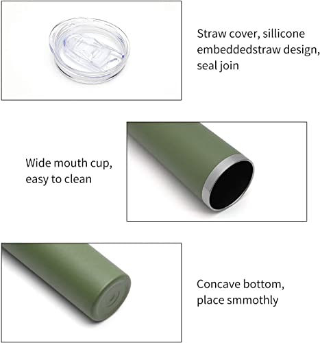 20 oz Skinny Tumblers Bulk Set (12 Count)