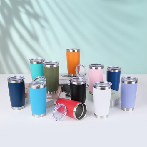 20oz Stainless Steel Tumblers Bulk (12 Count)