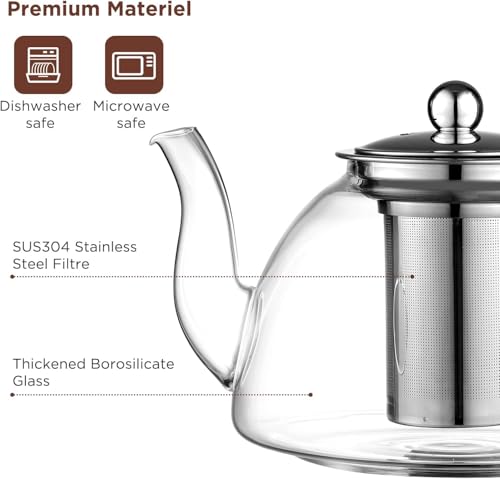 Glass Teapot 1300ml
