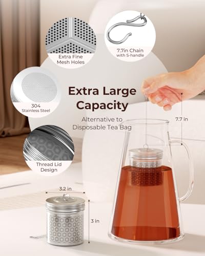 Extra Large Tea Infuser for Loose Tea & Spice Ball for Cooking