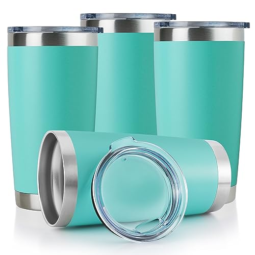 20oz Stainless Steel Tumbler Bulk with Lid (4 Count)