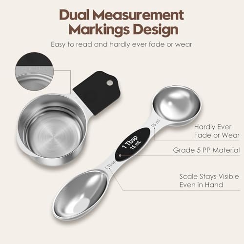 Magnetic Measuring Cups and Spoons Set (15 Count)