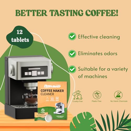 Coffee Maker Cleaner & Descaler Tablets 12 (12 Count)