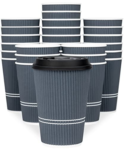 Disposable Coffee Cups With Lids (90 Count)
