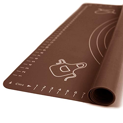 Silicone Baking Mat for Rolling Pastry Dough with Measurements