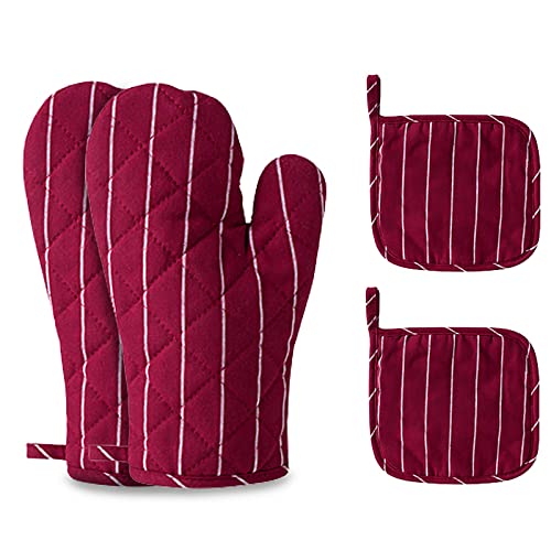 4Pcs Oven Mitts and Pot Holders (4 Count)