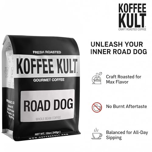 Road Dog Dark Roast Coffee Beans (12 Ounce)