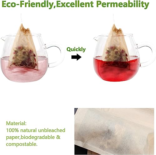 100Pcs Disposable Tea Bags for Loose Leaf Tea (100 Count)