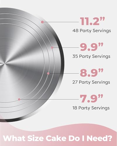 Aluminum Cake Stand Turntable for Party