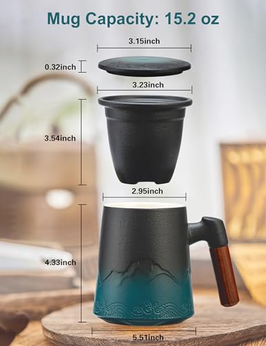 Tea Cup with Infuser and Lid (15.2 Count)