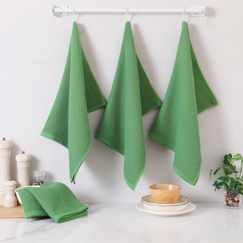 100% Cotton Oversized Waffle Weave Kitchen Towels 8 (8 Count)