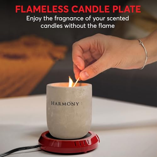 Large Candle Warmer Plate Safely Releases Scents Without a Flame (80 Count)