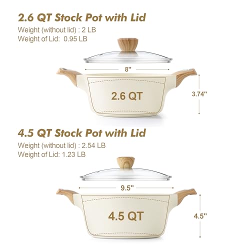 Ceramic Nonstick Stock Pot with Lid