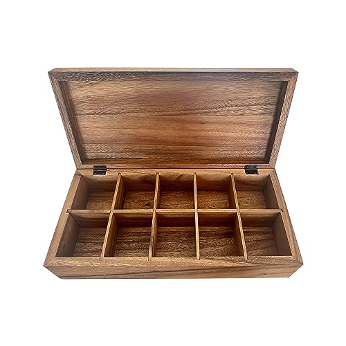 Acacia Wood Tea Box
