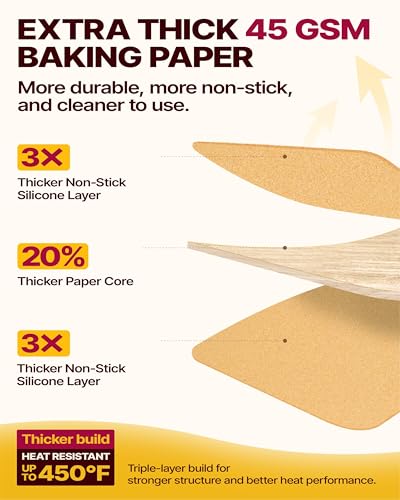 Parchment Paper Baking Sheets (200 Count)