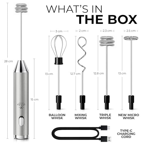 Rechargeable Milk Frother Handheld