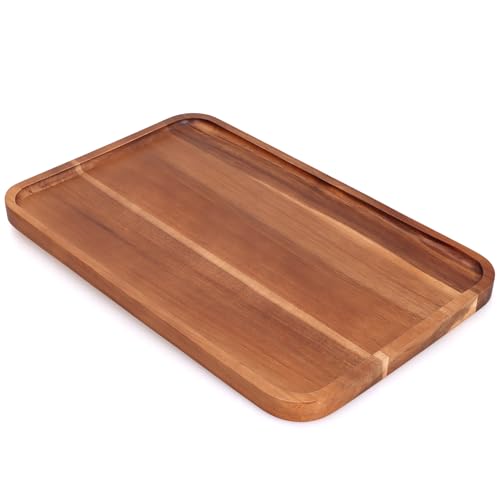 Large Wooden Trays for Serving Food Acacia Charcuterie Boards Party Platter