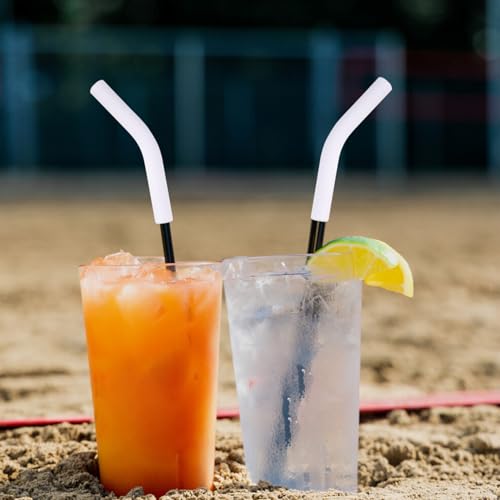 6pcs Food Grade Silicone Straw Tips (6 Count)